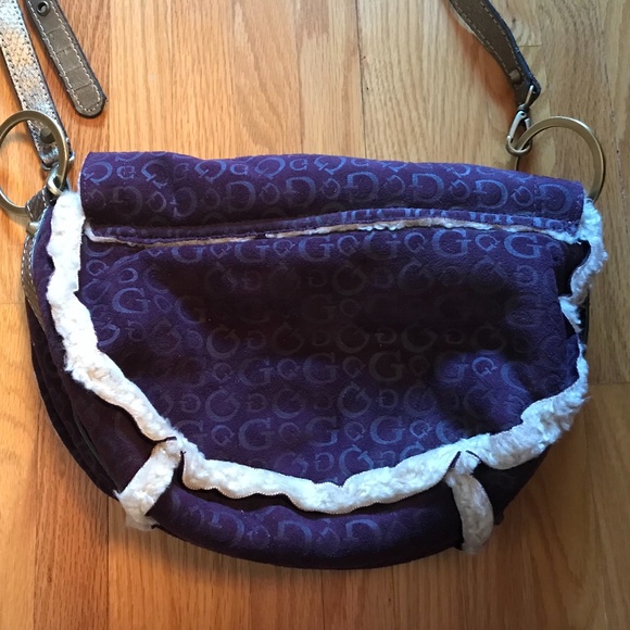 Guess Royal Purple Purse - long adjustable strap - Picture 3 of 8